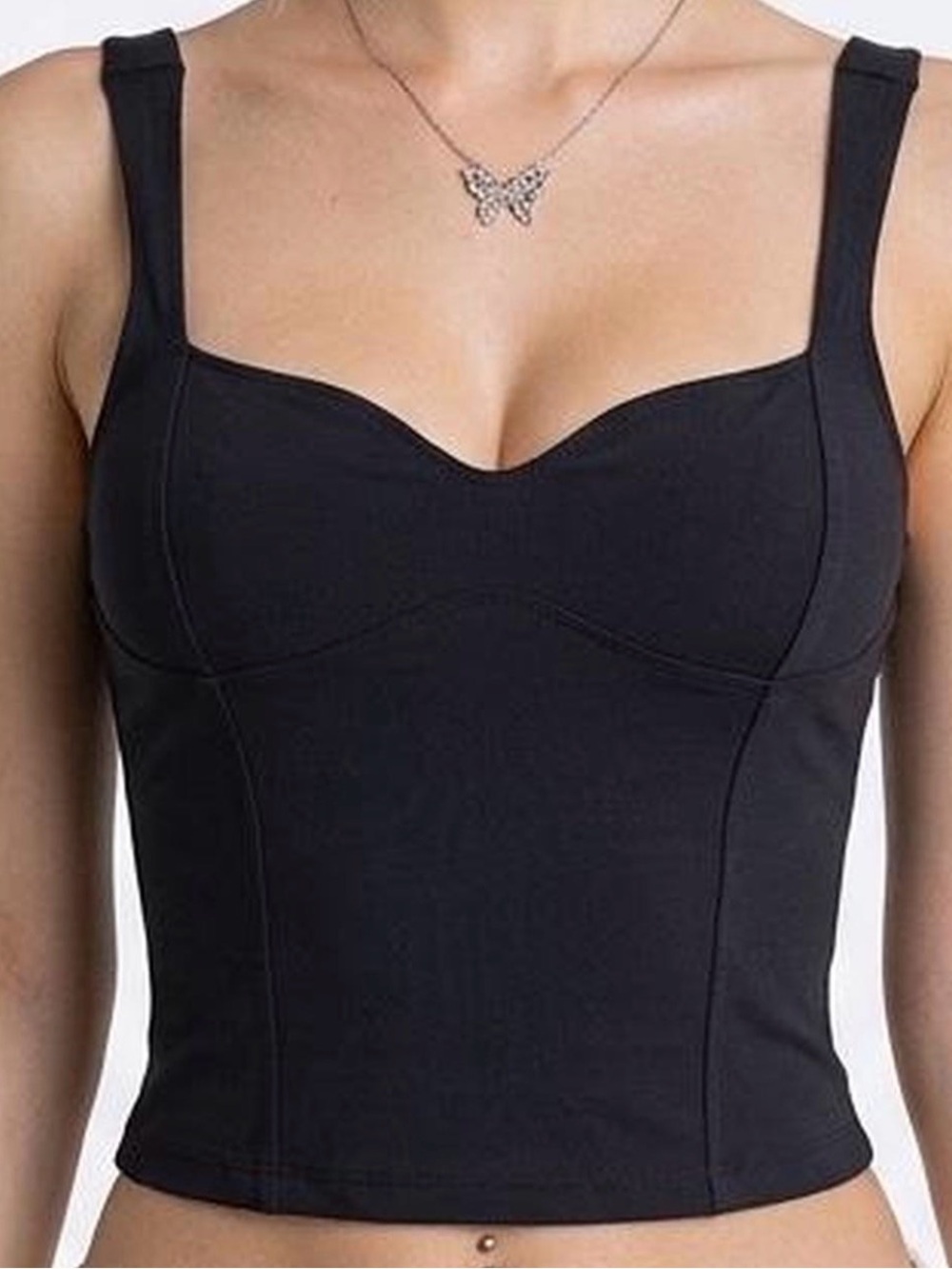 Free People Somewhere Sometime Cami in‎ Black Size Medium